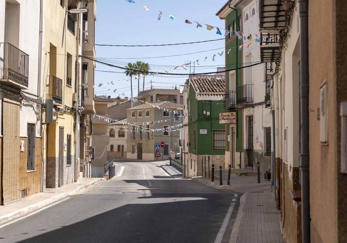 Calles vacías en un municipio de El Comtat.