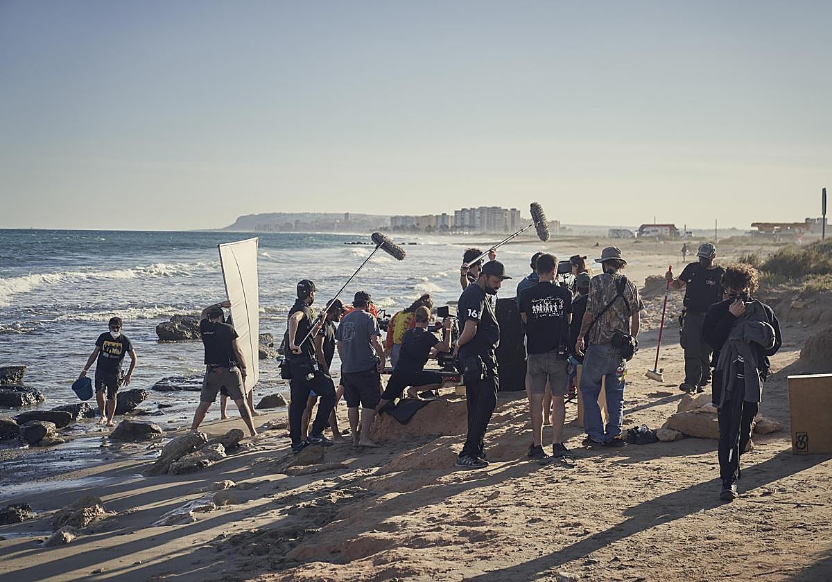 Rodaje de una ficción en Alicante.