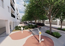 Proyección del resultado de la remodelación del bulevar