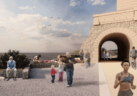 Recreación de la nueva vía verde en la Cantera de Alicante y proceso de las obras.