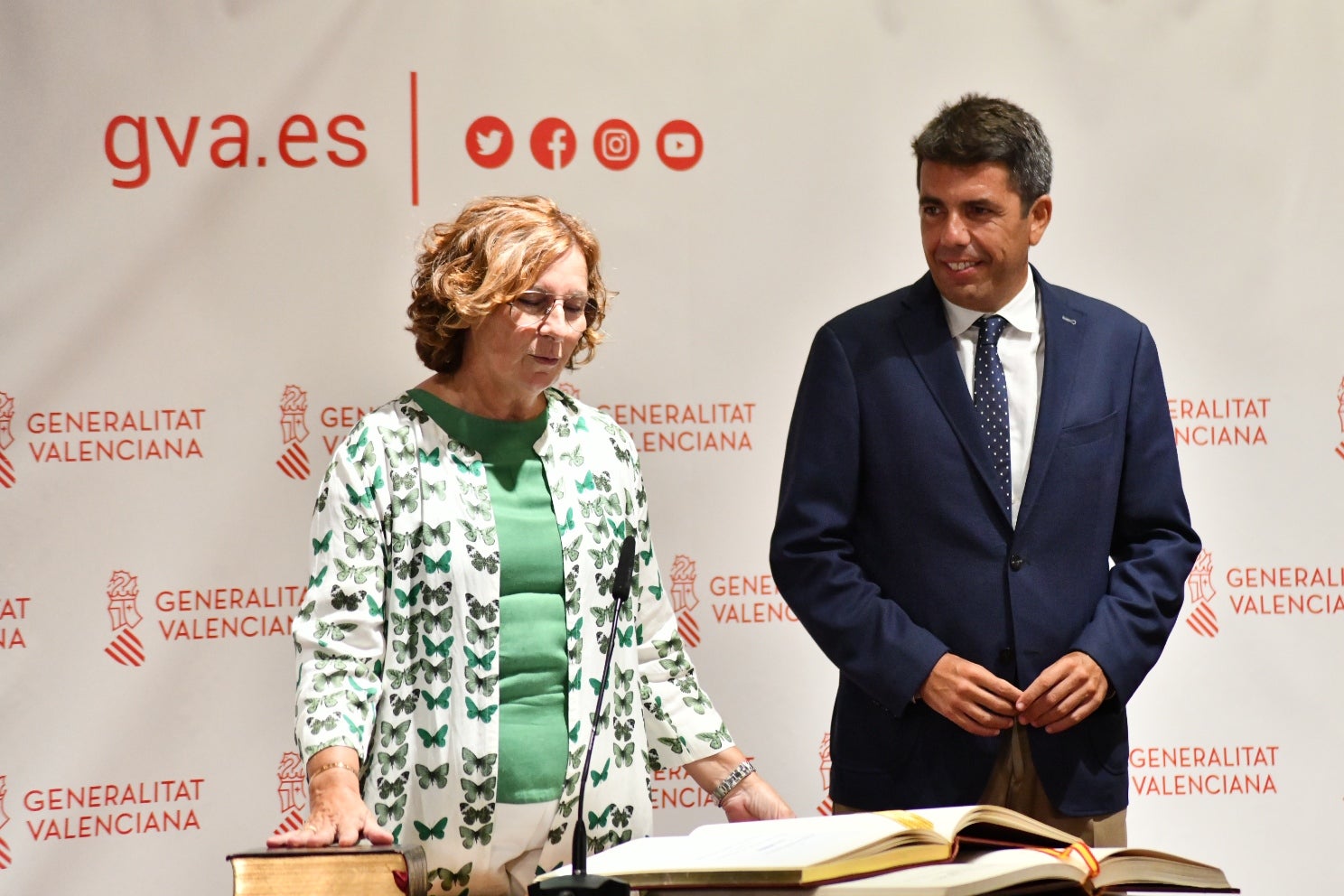 Agustina Esteve, durante su toma de posesión como delegada del Consell en Alicante.