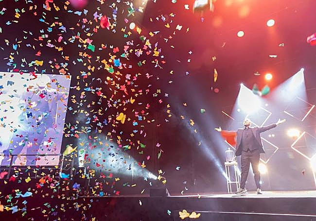 Jorge Blass en uno de sus espectáculos.