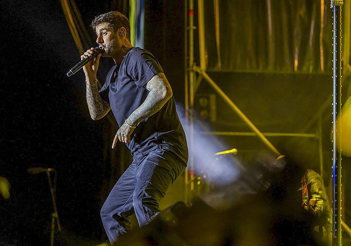 Melendi en uno de sus conciertos.