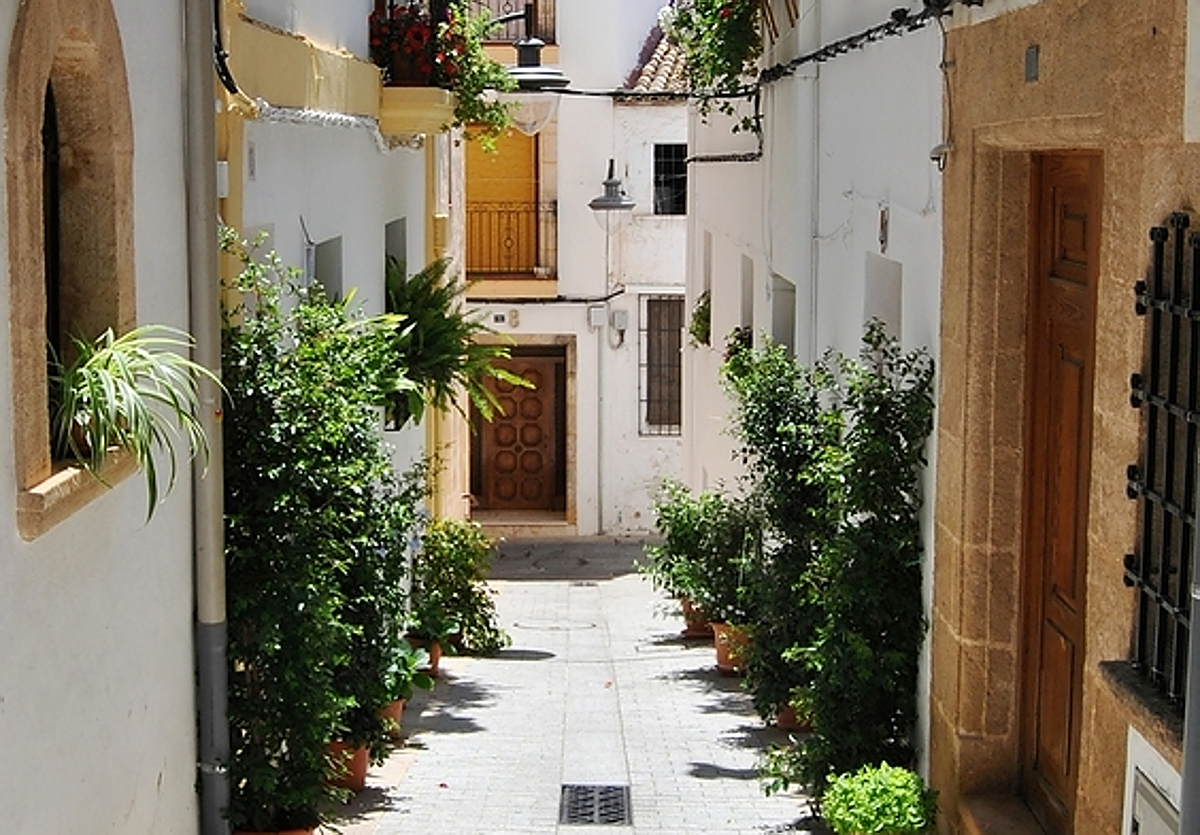 Una de las calles del municipio.