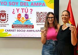 Presentación del carné de socio del Ampa.