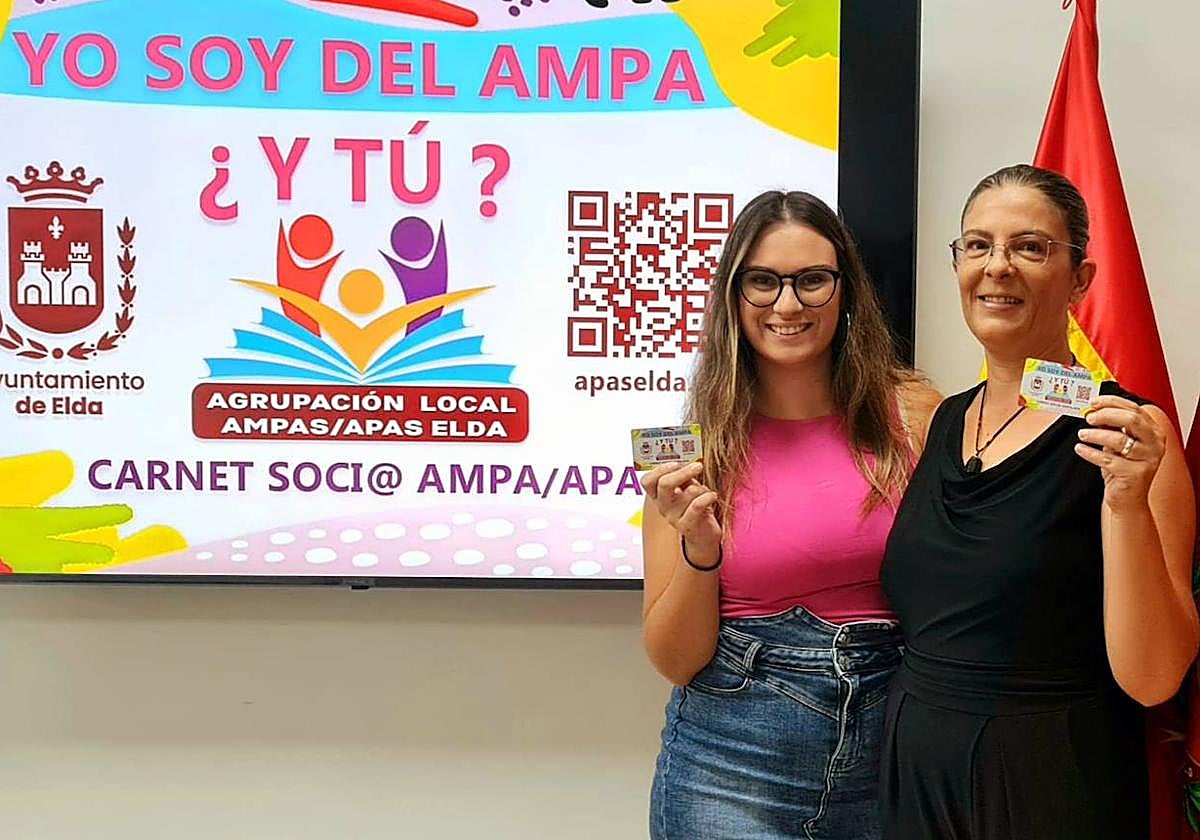 Presentación del carné de socio del Ampa.