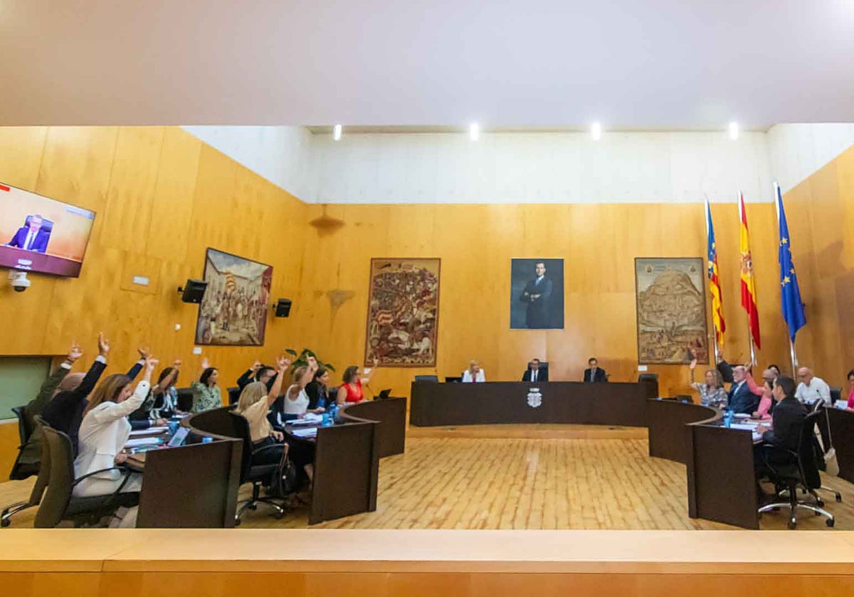 Imagen del pleno de Benidorm