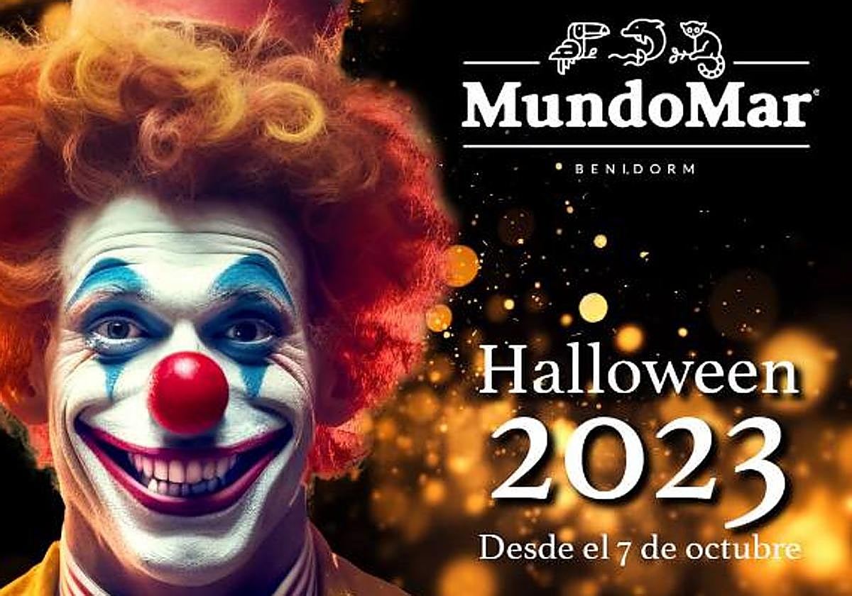 Cartel promocional de la celebración de Halloween en MundoMar.