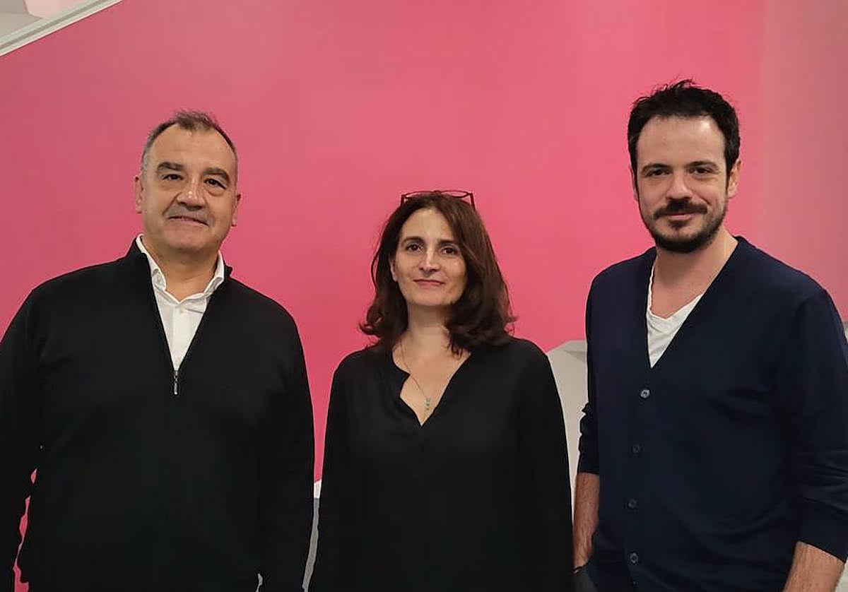 Vicente Seva, Joana Granero y Mario Hernández en la proyección de 'Tregua(s)' en Londres.