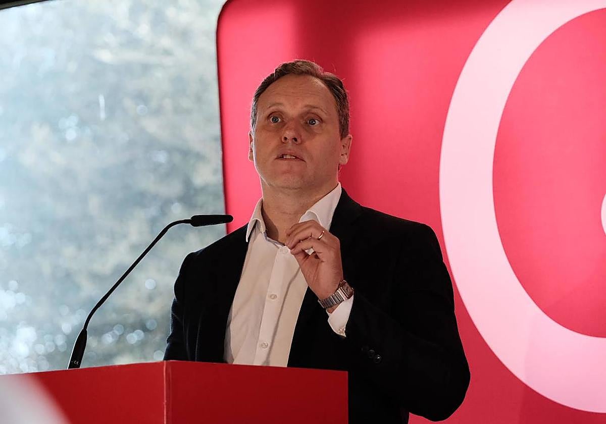 Lacalle durante su ponencia en las Conferencias Circulares de la Cámara de Comercio de Alicante