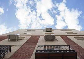Vista de los balcones de una vivienda