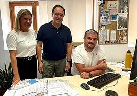 El alcalde de Finestrat, Juanfran Pérez Llorca, en la presentación del servicio