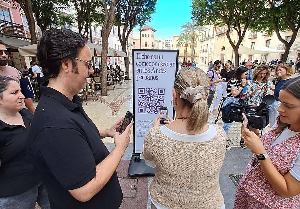 Uno de los paneles que forman la exposición.