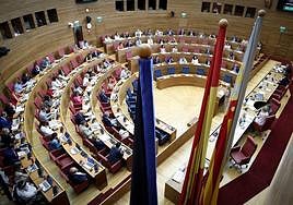 Pleno de Les Corts celebrado este miércoles.