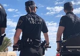 Agentes de la policía local de Elche