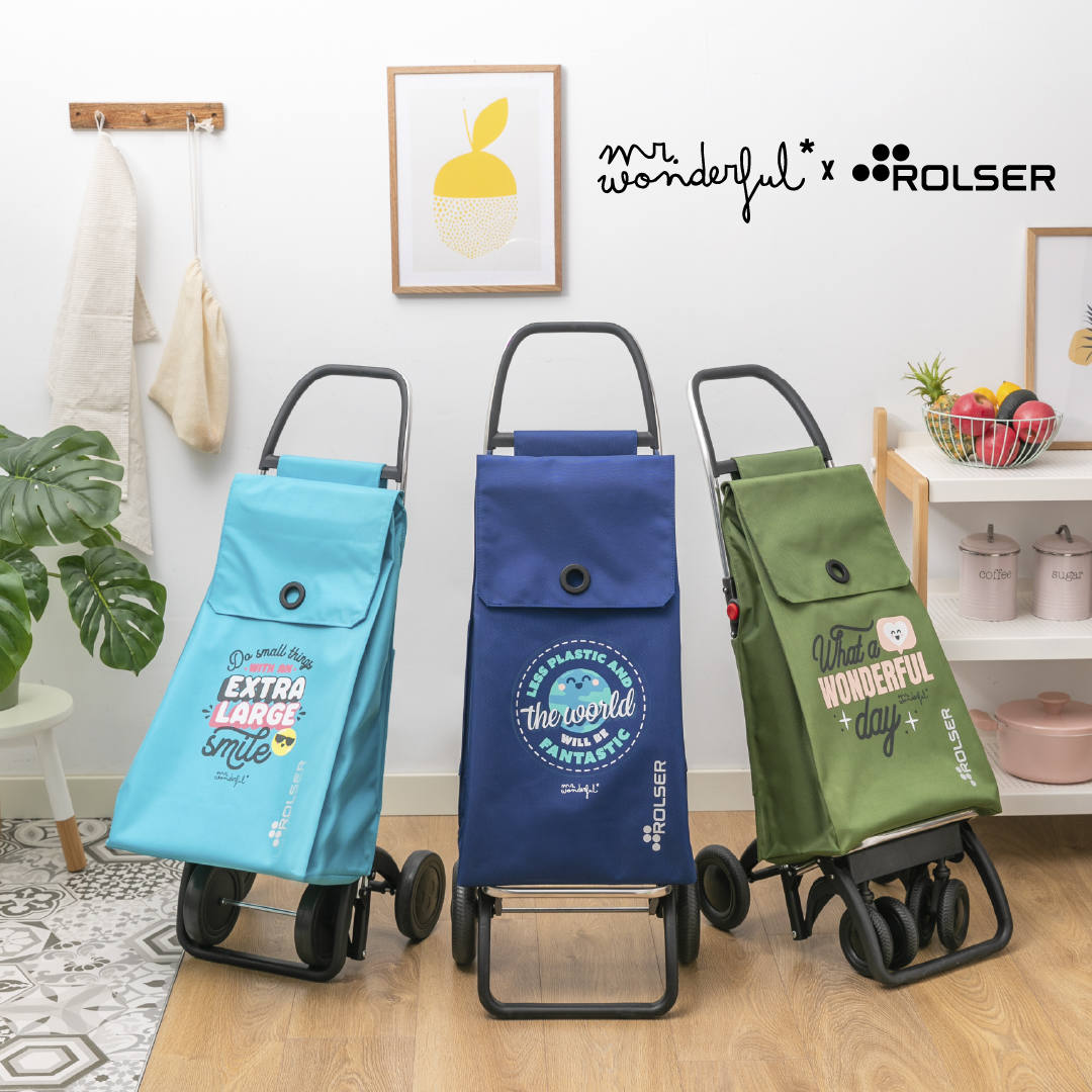 Las tres creaciones y diseños realizados por ambas empresas en los carritos de la compra.