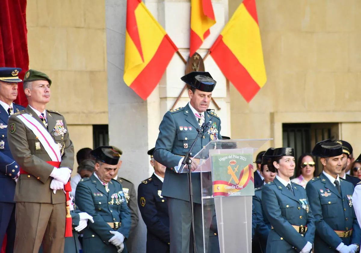 El coronel jefe de la Guardia Civil de Alicante, José Hernández Mosquera.