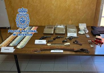 La Policía interviene armas de fuego a un grupo de narcos que distribuía droga desde Elche