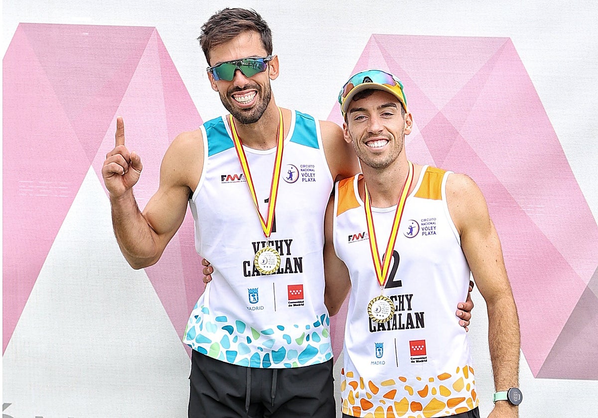 Dani Moreno y Rober Sanfélix celebran la victoria en Madrid