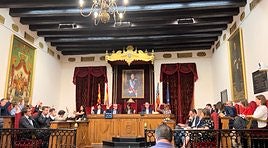 Sesión del pleno municipal de Elche.