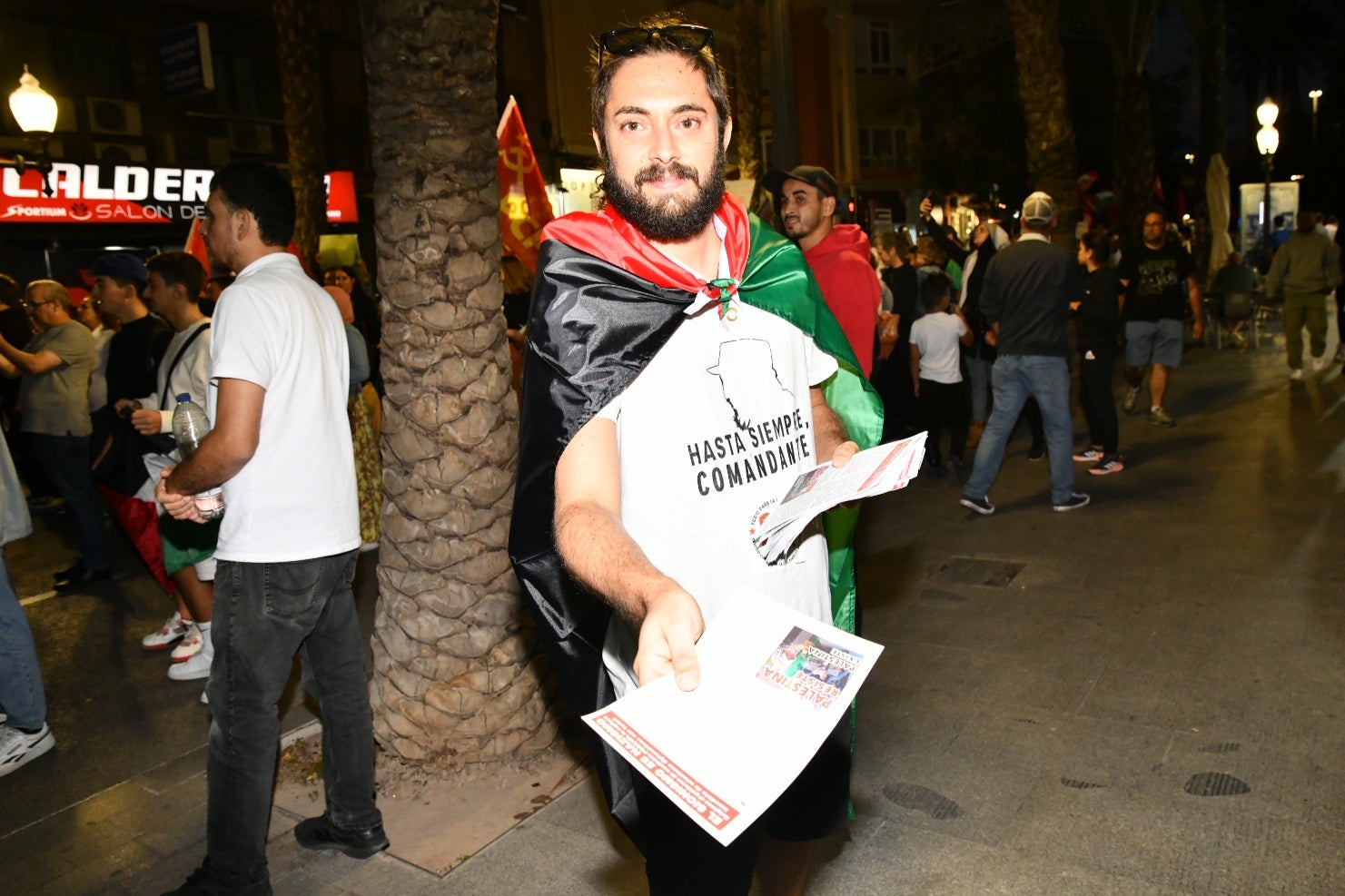 Manifestación en Alicante en solidaridad con el pueblo Palestino