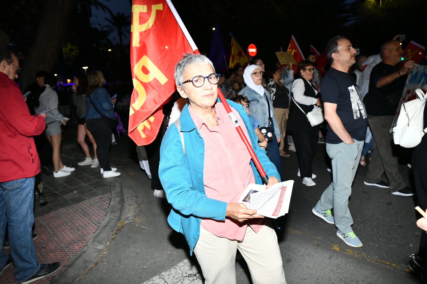 Manifestación en Alicante en solidaridad con el pueblo Palestino