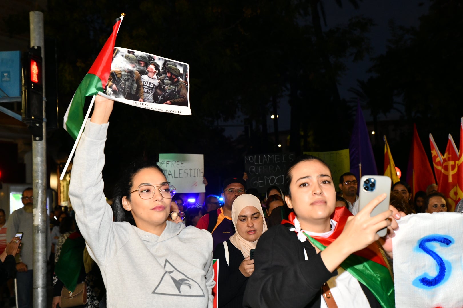 Manifestación en Alicante en solidaridad con el pueblo Palestino
