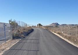 Uno de los caminos intervenidos.