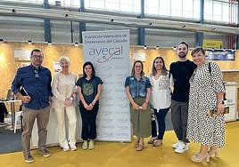 Foto de familia de Avecal tras la reunión mantenida con representantes de la FP