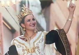 Ana Cegarra, primera Alférez de los Moros y Cristianos de San Blas.