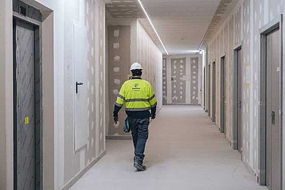 Obras en el servicio de Urgencias del Hospital General de Alicante.