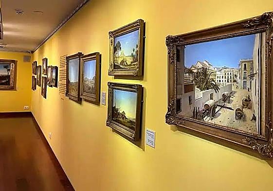 Varios de los cuadros expuestos en el Museo de Bellas Artes Gravina de Alicante.