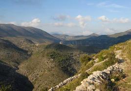 Vista desde una de las rutas de la Vall de Laguar.
