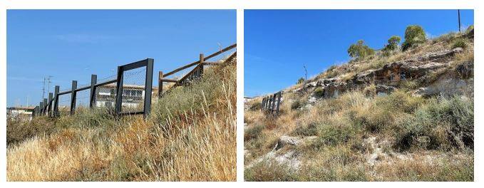 Imagen secundaria 1 - Alicante protege dos IES de posibles desprendimientos del Monte Tossal