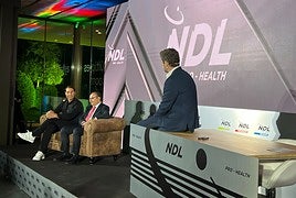 Imagen del evento en el que se presentó la nueva marca del tenista Rafa Nadal con Cantabria Lab.