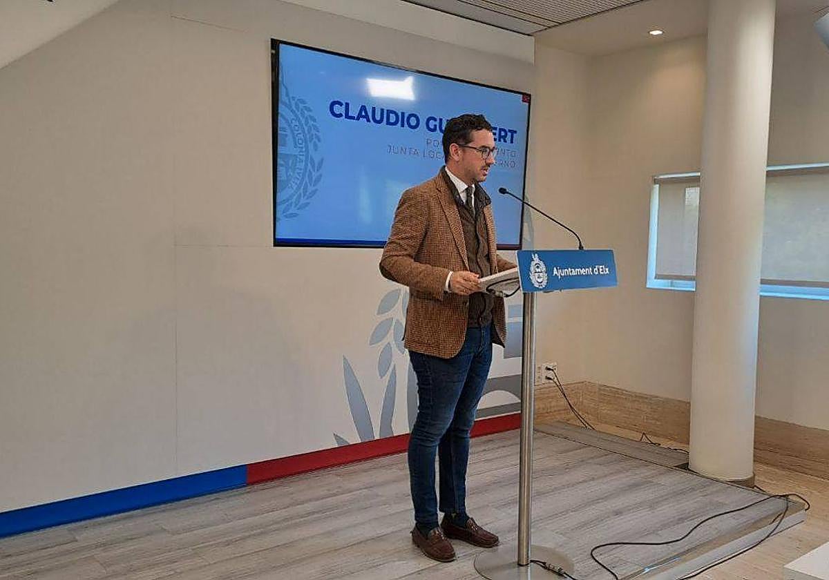 El portavoz adjunto del equipo de gobierno, Claudio Guilabert.