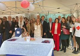 Mesa de Cruz Roja en el Ayuntamiento de Alicante.