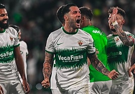 Tete Morente celebra con rabia su gol ante el Zaragoza