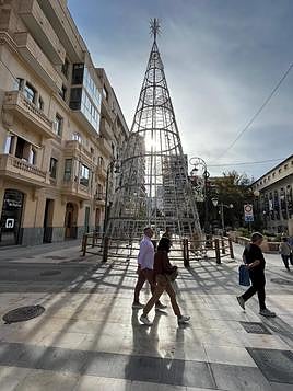 El nuevo árbol instalado.