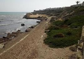 Tramo del litoral alicantino que se va a regenerar.