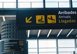 Terminal de llegadas en el aeropuerto Alicante-Elche.