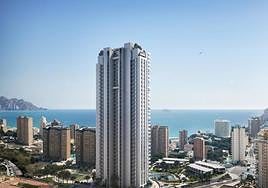 Vista de la nueva promoción de Alibuilding en Benidorm.