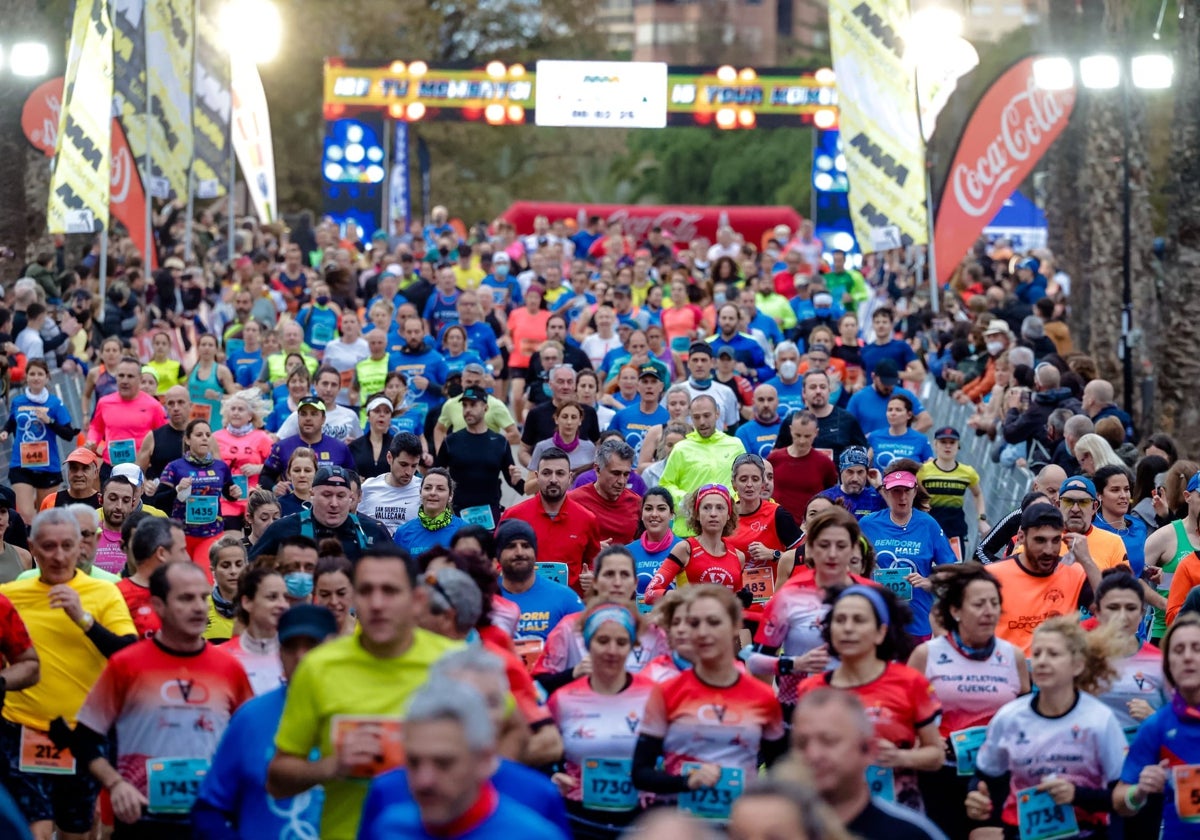 Una Benidorm Half de récord paralizará el sábado las calles de la ciudad