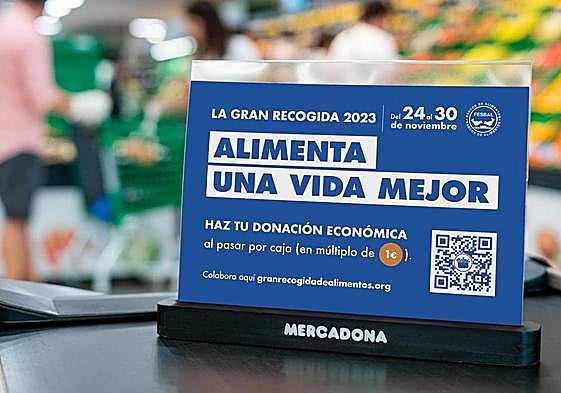 Separador de caja en supermercado.