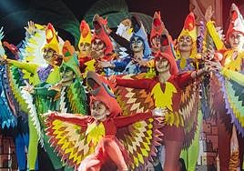 Actuación de las finales del certamen artístico de las Hogueras de Alicante.