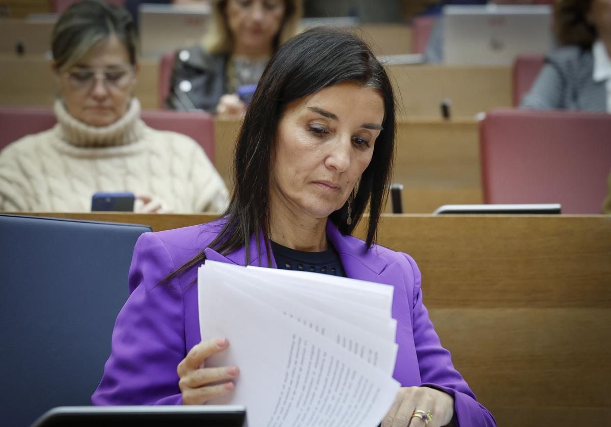 La portavoz del Consell y consellera de Hacienda, Ruth Merino.