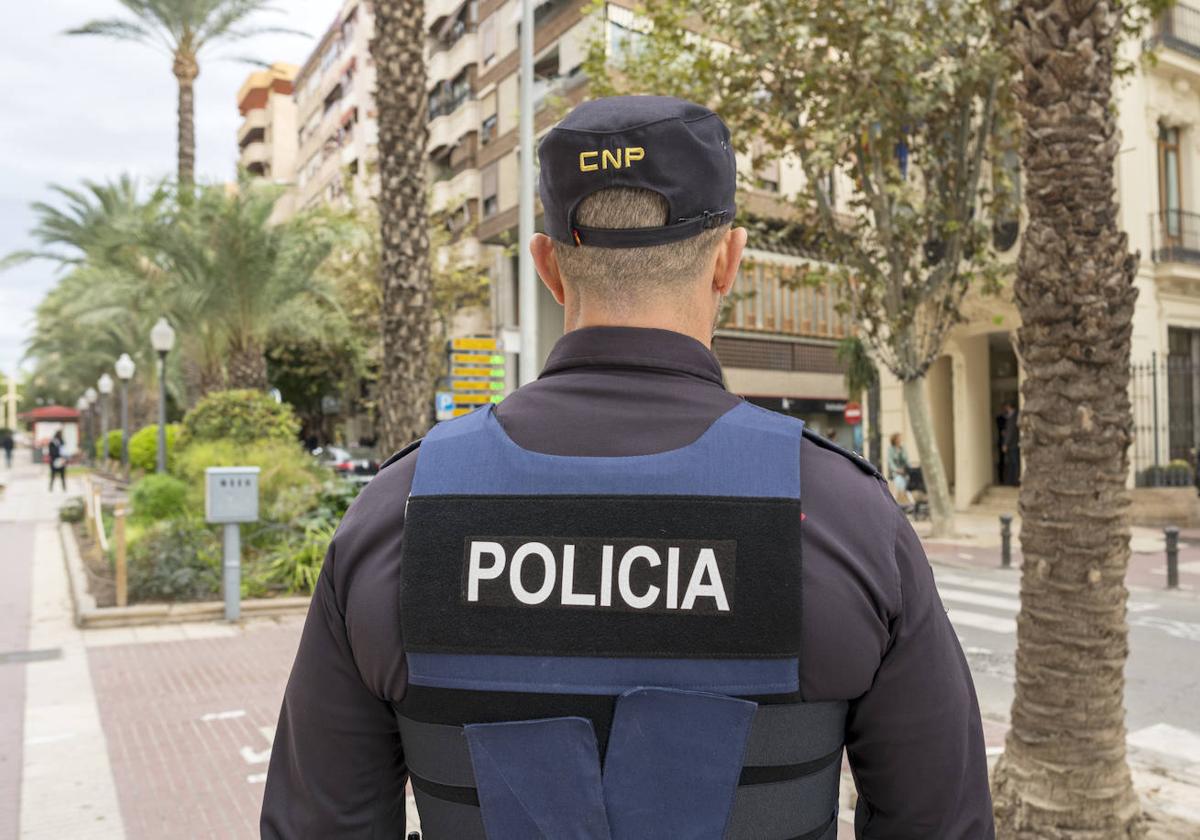 Policía Nacional en Alicante.