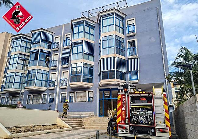 Incendio de la vivienda.