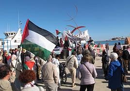 Más de 120 personas se concentran en Dénia en apoyo a Palestina