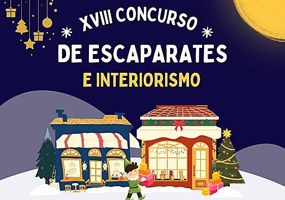 Cartel del XVIII concurso de Escaparates e Interiorismo de Crevillent.